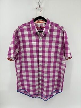 Robert Graham Purple Polo Shirt Vibrant Casual Wear